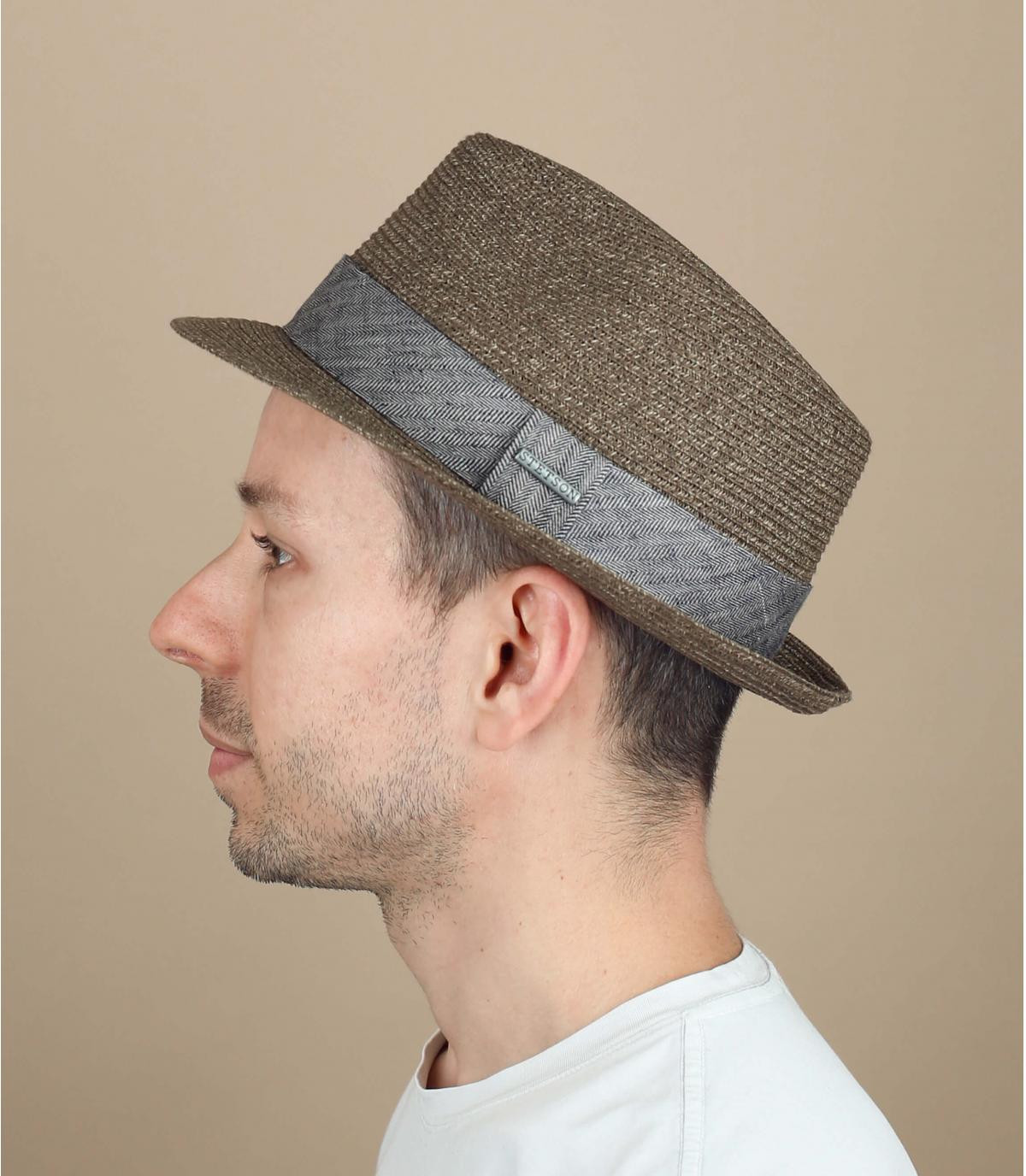 trilby marrón Stetson Trilby Toyo brown